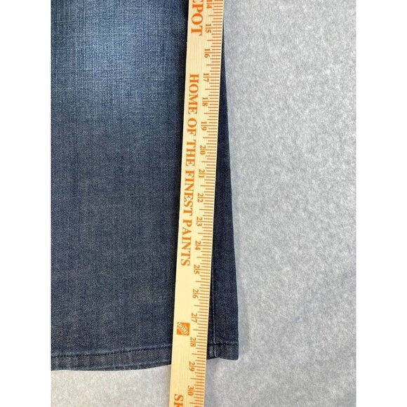 Ann Taylor Modern Fit Size 12 P Lindsey Waist Jeans Wide Leg - Picture 10 of 12